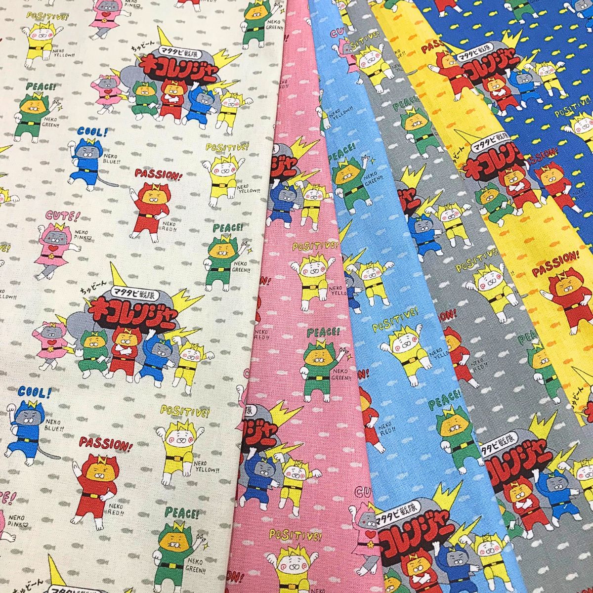 感謝価格　SALE 猫柄　巾着　コットンこばやし　人気　ハンドメイド ｺｯﾄﾝｷｬﾝﾊﾞｽ生地 猫柄 ﾈｺﾚﾝｼﾞｬｰ 綿100％ KTS7187 バッグ ポーチ 巾着